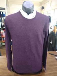 Silverdale Black Label Raisin Fine Crew Neck Jumper