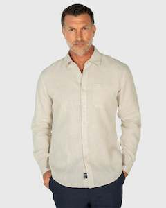 Coast: Coast Sand Pure Linen Long Sleeve Shirt