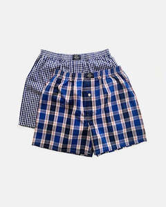 Coast: Coast 2 Pack with Navy and Red Woven Boxers