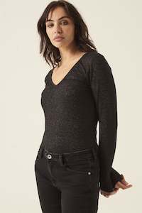 Garcia Fw22: Garcia Black Long Sleeve T-Shirt