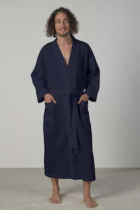 Baksana 50/50 Waffle Kimono Robe