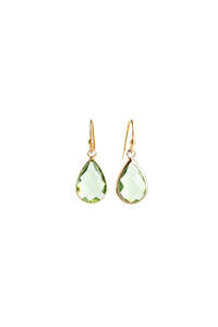 Stilen Teardrop Earrings Green