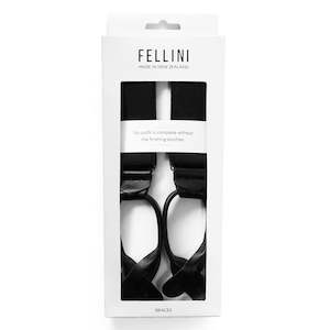 Fellini Leather Ended Button up Braces