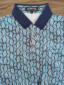 Lifestyle Blue Short Sleeve Polo