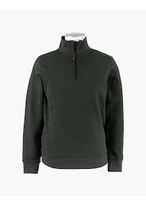 Rembrandt Nepia Dark Green Quarter Zip Sweatshirt