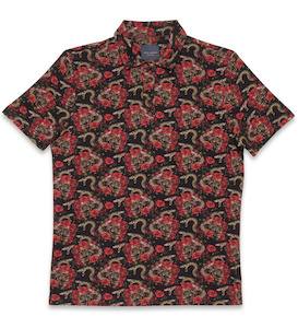 Guide London: Guide London Statement Rose & Snake SS Polo