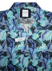 Abelard: Abelard Stampa Fronti Palm Classic Fit Short Sleeve Shirt