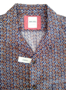 Abelard St Tropez Print Slim Fit Short Sleeve Shirt