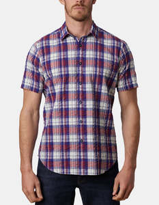 Abelard Scarpe Seersucker Short Sleeve Shirt