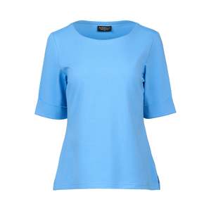 Vassalli: Vassalli Boat Neck Top Sky