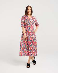 Ladies Dresses Skirts: Seduce Margot Dress - Canvas Bloom