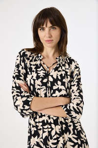 Garcia Black Dress with Print