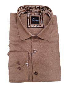 Scoop Artex Long Sleeve Shirt - Copper