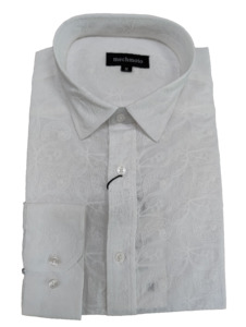 Mechmoto: Mechmoto Off White Textured Short Sleeve Shirt