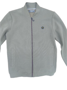 No Excess Timeless Basics Bomber Jacket - Dark Moss