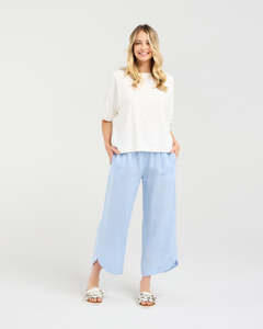 Blackstone: Blackstone Verona Spliced Short Sleeve Tee-White