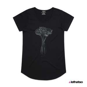 Isthatso Black Roses Short Sleeve T-Shirt