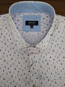 Berlin Sails Stain Print Short Sleeve Shirt