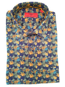 Short Sleeve Casual Shirt Specials: RF Scott Fields Saffron Leaf Short Sleeve Shirt