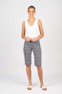 Vassalli Printed Lightweight Straight Leg Short - Cove