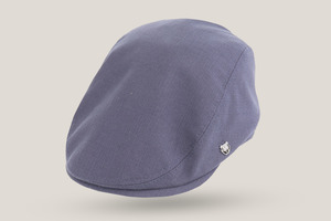 Mens Clothing Accessories: Hills Treeline Summer Driving Cap - Denim Blue