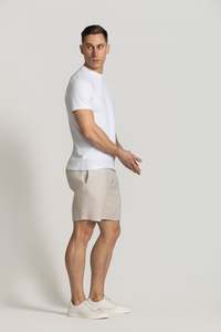 Cutler Matthew Linen Shorts - Oatmeal