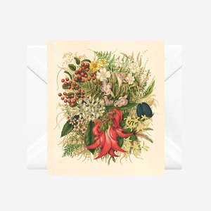 Te Papa Museum Collection Gift Card - Sarah Featon 'Wild flowers and berries'