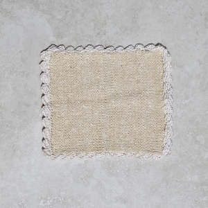 Kitchen And Laundry: Knitted dish cloth - Natural