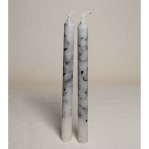 Marble table candles (Pair) - Onyx