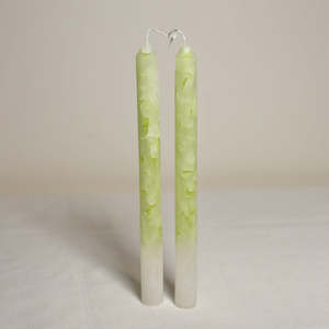 Candles: Marble table candles (Pair) - Guava