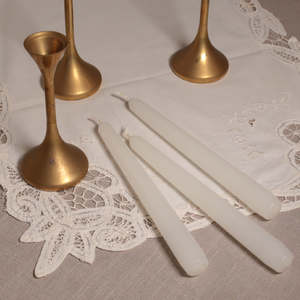 Venetian candle - White