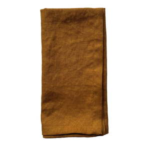 For The Table: European Linen Napkin — Mustard
