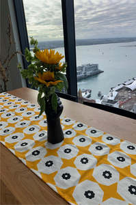Star Poppy Hemp Table Runner