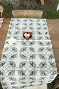 Pohutukawa Olive Hemp Table Runner