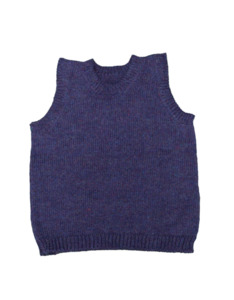 New Zealand Made: Tui Knit Vest — 70% Wool 30% Mohair, Hand Knit