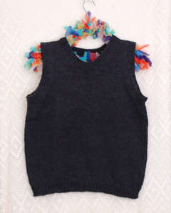 New Zealand Made: Tui Knit Tank — 70% Wool 30% Mohair, Hand Knit
