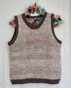 New Zealand Made: Highcountry Homespun Tank — Hand-Spun NZ Wool, Hand Knit