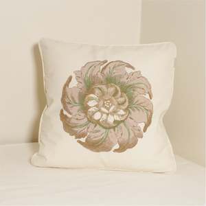 Architectual floral cushion