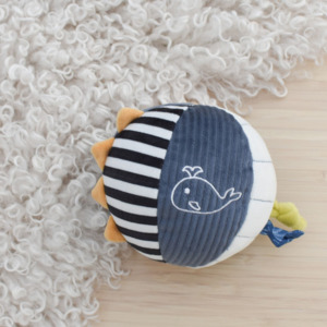 For The Kids: Snuggle Buddy Splashy Whale Textured Ball