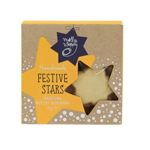 Molly Woppy Shortbread Festive Stars Christmas Cookies