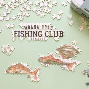 Books And Puzzles: Moana Road NZ Fishing Club 1000 piece Puzzle