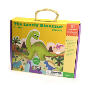 Books And Puzzles: Tookyland Dinosaur Jigsaw Floor Puzzle - 40 pieces