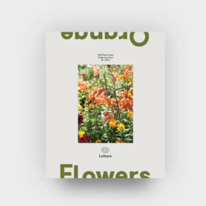 Lettuce Puzzle - Orange Flowers