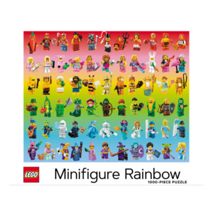 Rainbow Lego Minifigure 1000 Piece Puzzle