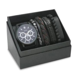 Accessories 1: Men's Republic Watch Set with 4 Bracelets