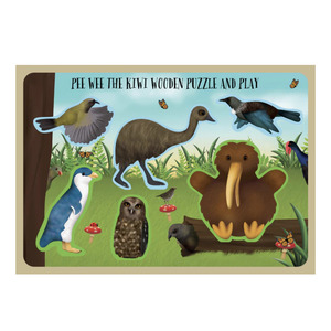Individual: Pee Wee the Kiwi Wooden Puzzles