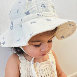 Over the Dandelions organic Muslin Sun Hat