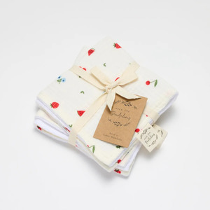 Individual: Over the Dandelions Sweet Pickings Washcloth Set of Two