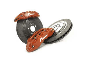 Tt 8s: RacingLine Stage 2 Evo Big Brake Kit 345mm 4 Pot / MQB & MQB 'evo' / RED