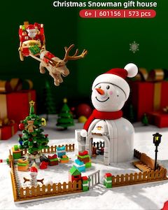 Gift: Christmas Bricks - Snowman Gift House